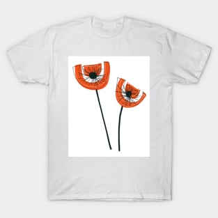 Post modern flowers T-Shirt